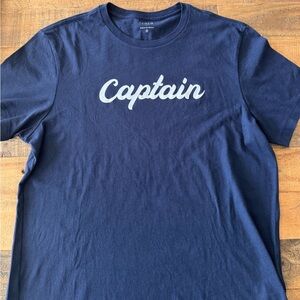 J. Crew Men's Short Sleeve Navy 'Captain' Tee